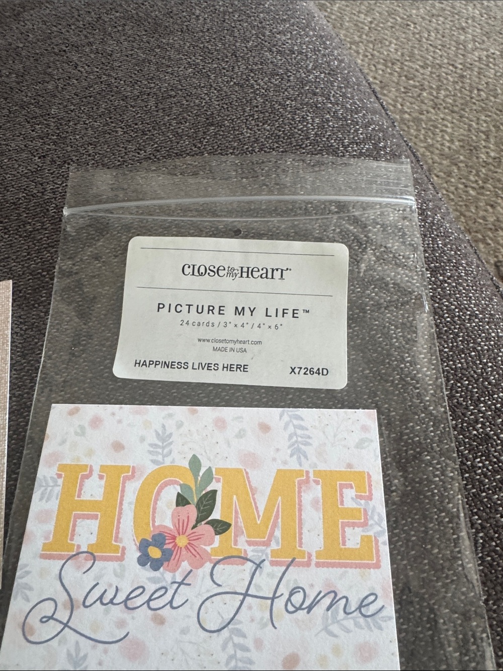 Floral & Plaid Mini Scrapbook Card Pack in Multi-Color by - Picture 2 of 4